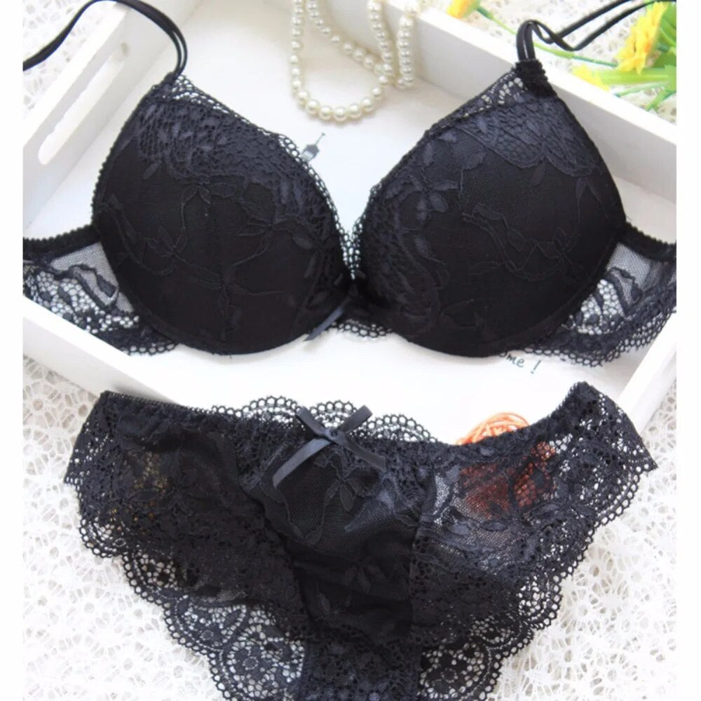 Lace Push-Up Bra   set