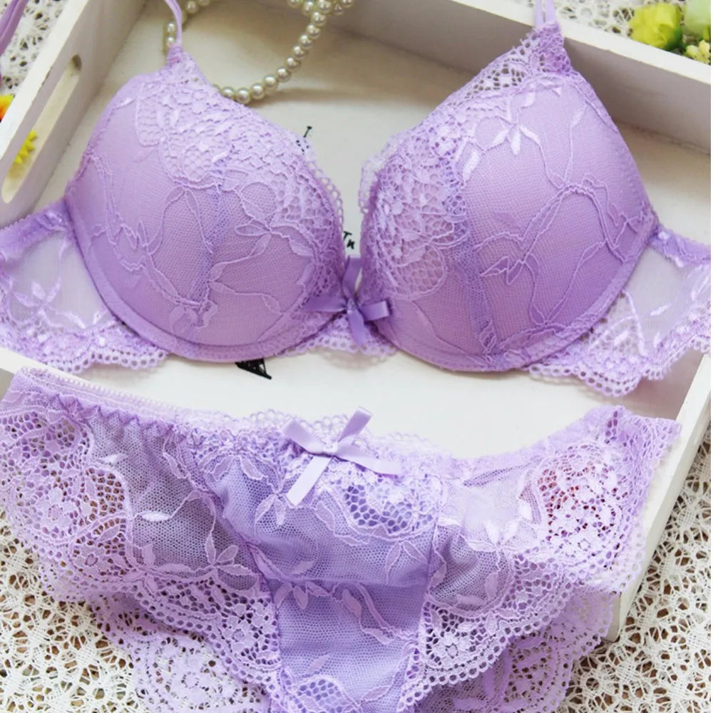 Lace Push-Up Bra   set