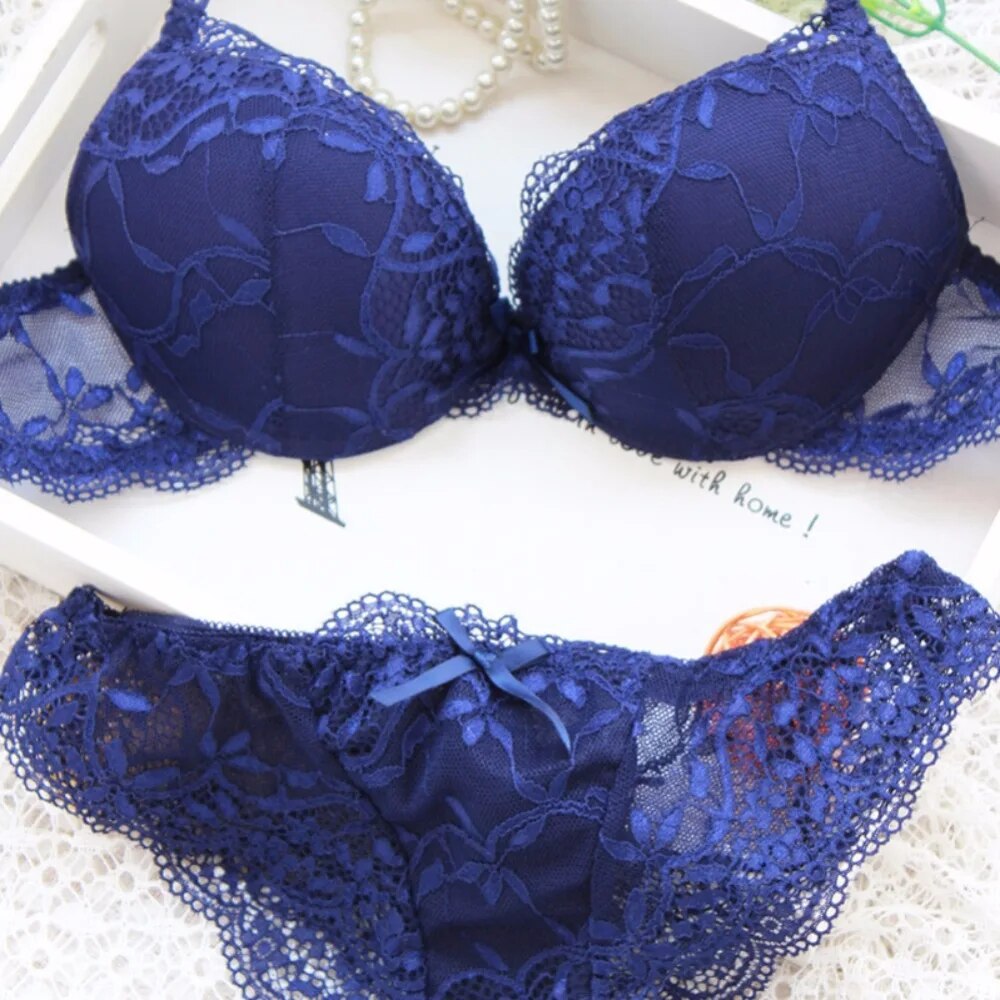 Lace Push-Up Bra   set