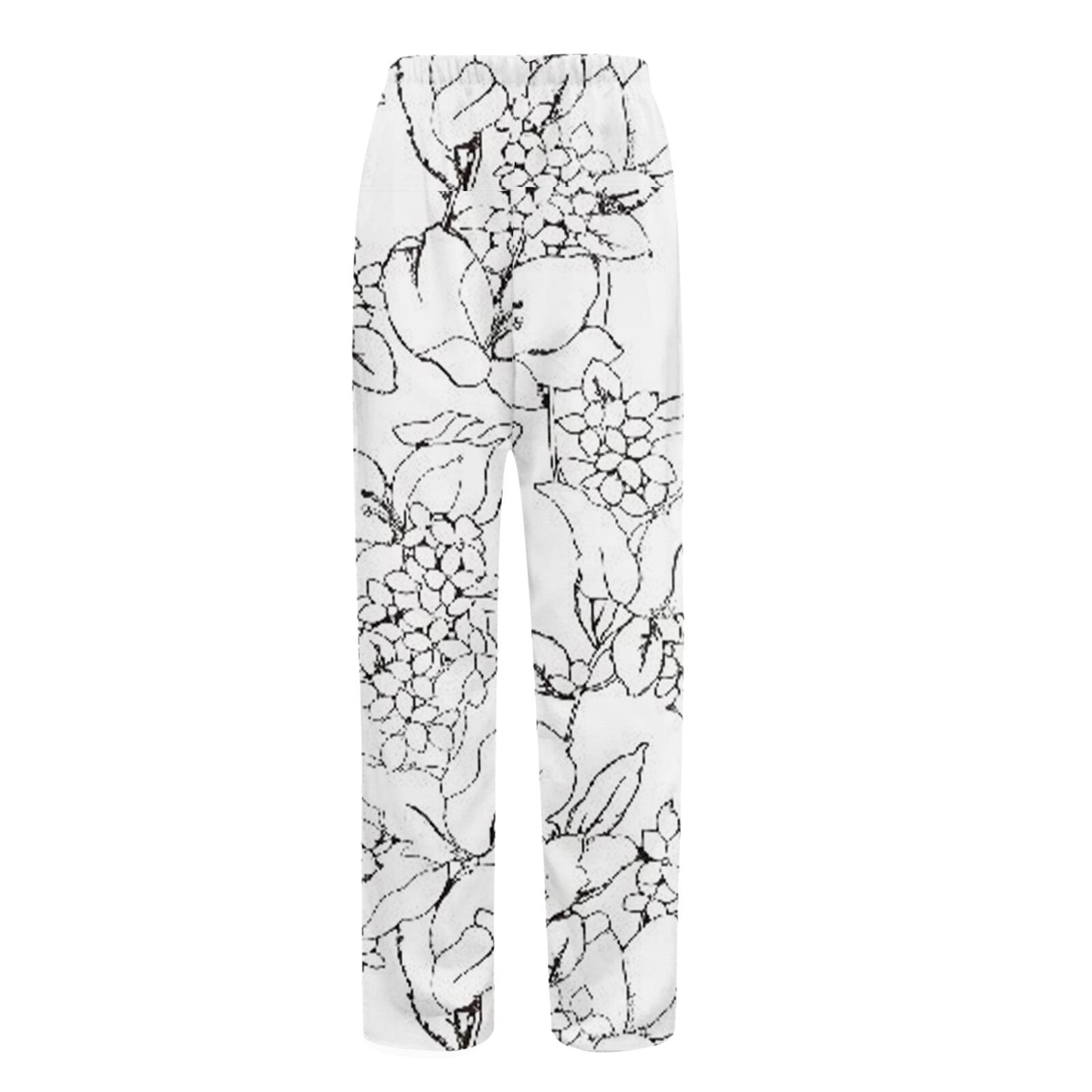 White Waisted Loose Leg Pant