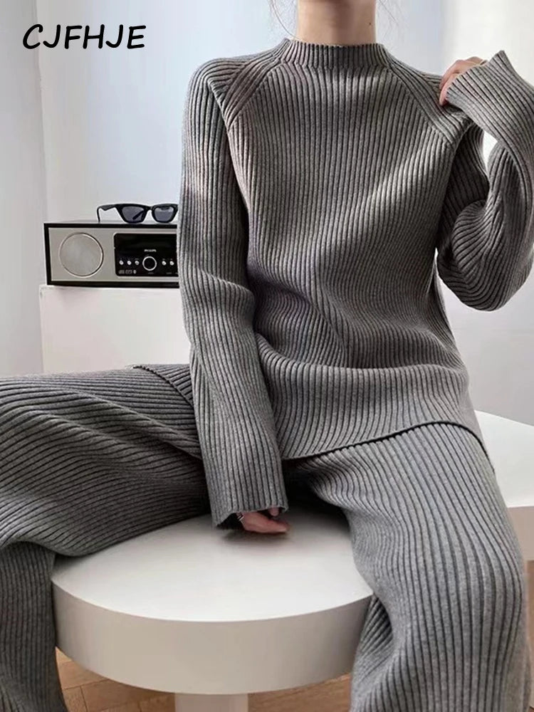 Knitted Sweater 2 Piece Set