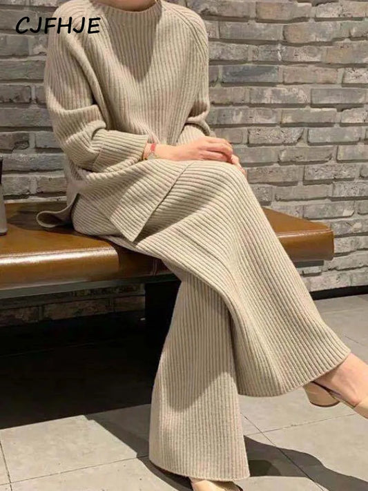 Knitted Sweater 2 Piece Set