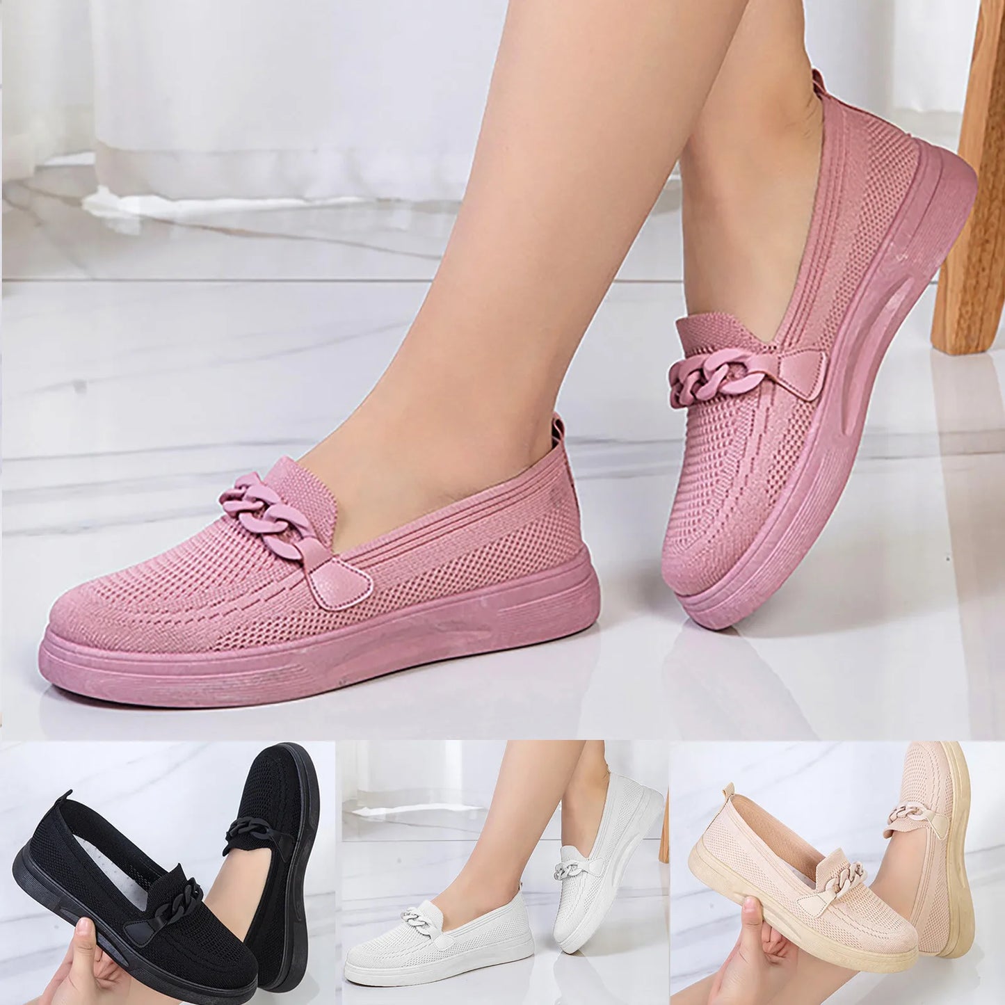 Slip On  Outdoor Mesh Casual Shoes