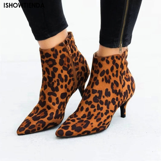 Ankle Boot Leopard Boots