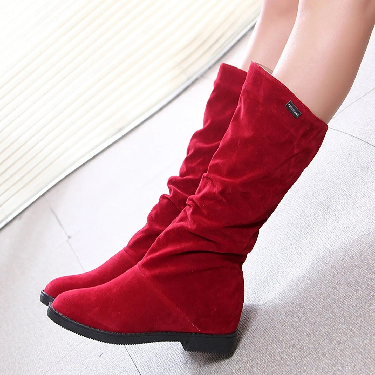 Winter Faux Suede Boots